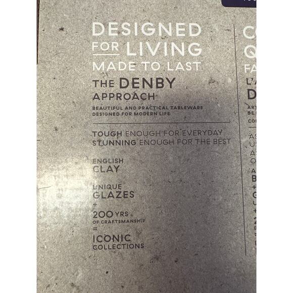 Denby Halo Coupe Salad Plate 8 in New IN Box Set of 3 - Picture 4 of 5